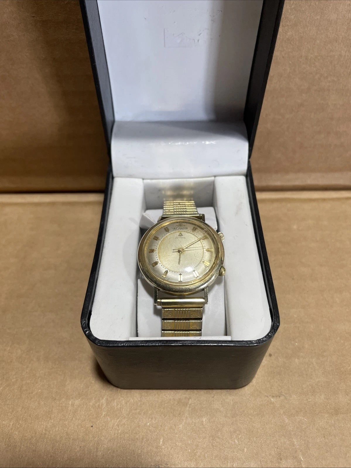 Vintage Collectible LeCoultre Memovox Alarm 10K Gold Filled Watch