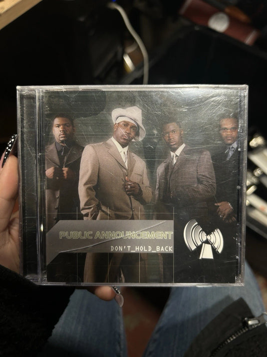 Public Announcement Don't Hold Back Advance Music CD 2001 RCA Promo New Sealed