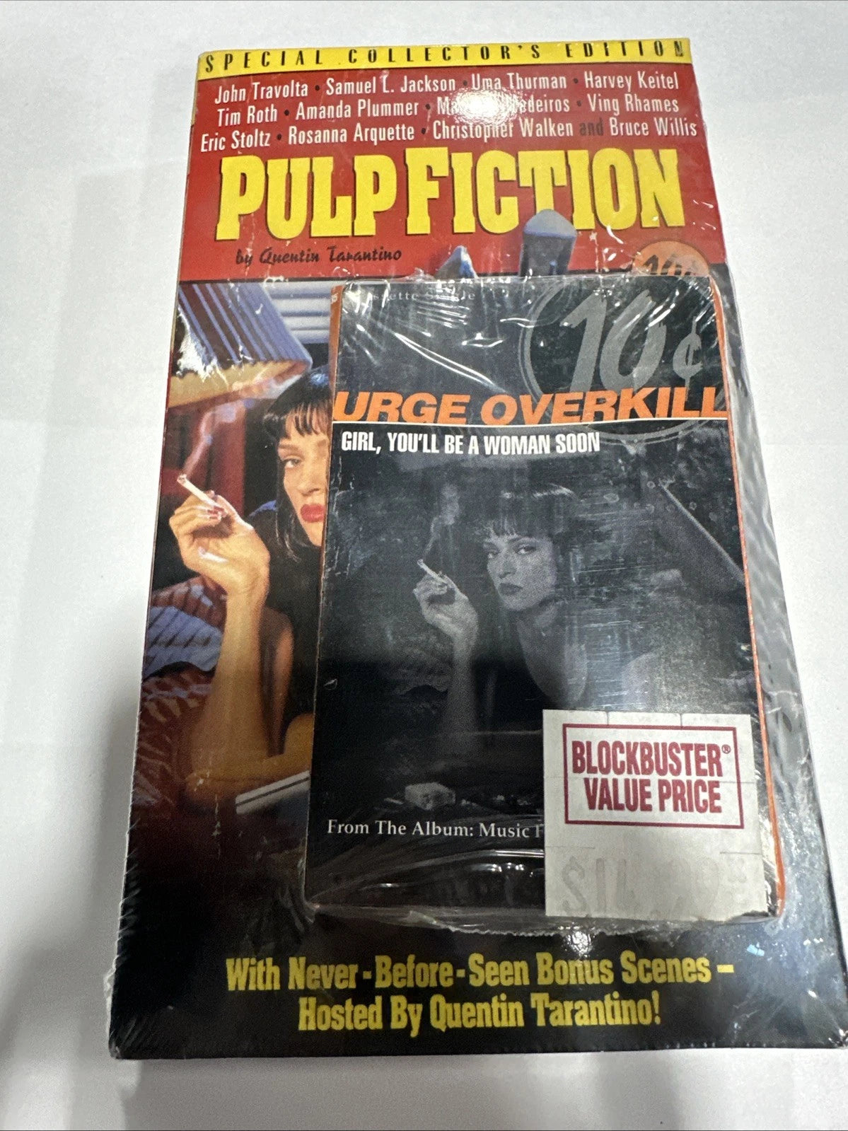 Pulp Fiction VHS 1996 Collector's Edition Samuel L. Jackson SEALED With Cassette