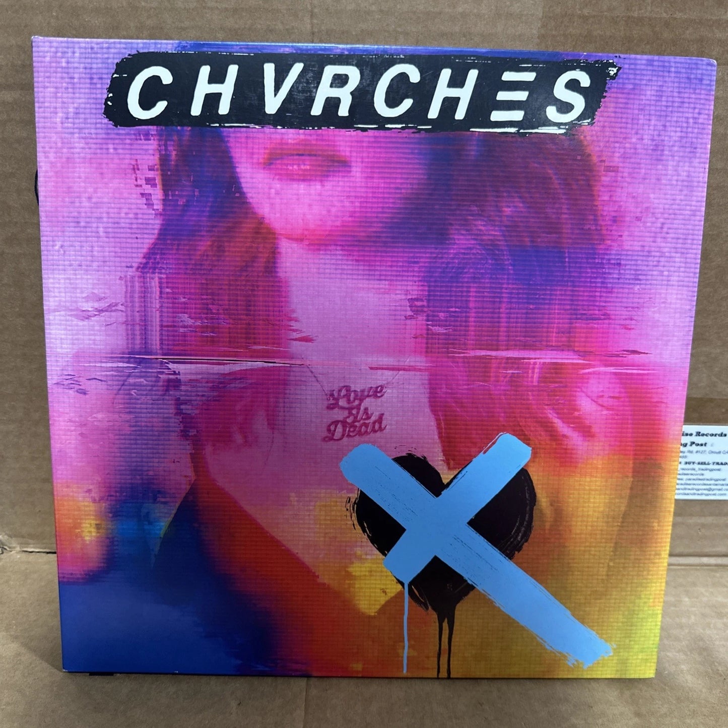 CHVRCHES Love Is Dead 180g CLEAR BLUE Vinyl Record LP Gatefold Churches 2018 vg+