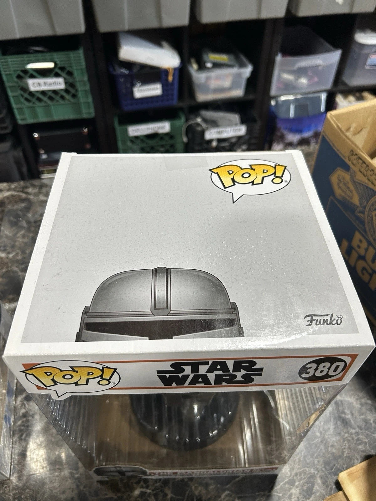 Funko Pop! Star Wars - Jumbo 10" - Mandalorian With The Child - #380