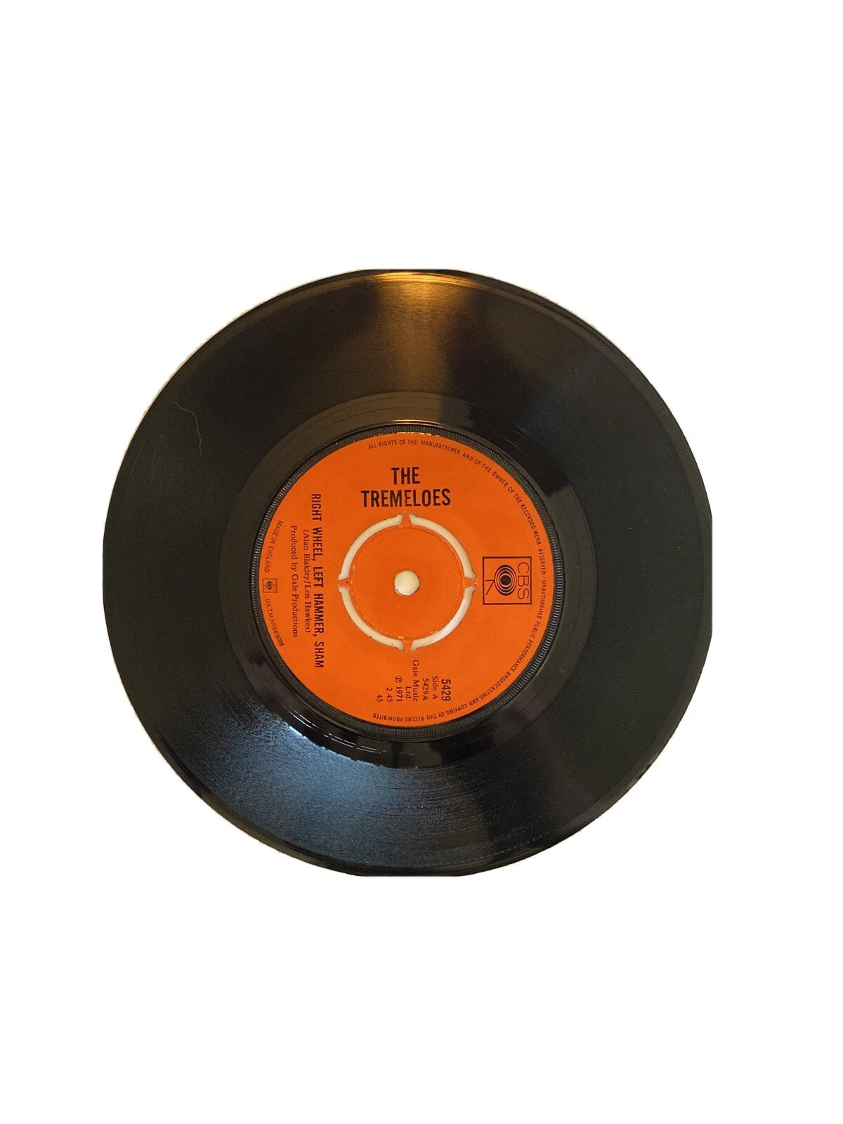Tremeloes "Right Wheel, Left Hammer, Sham" CBS 45 UK Import