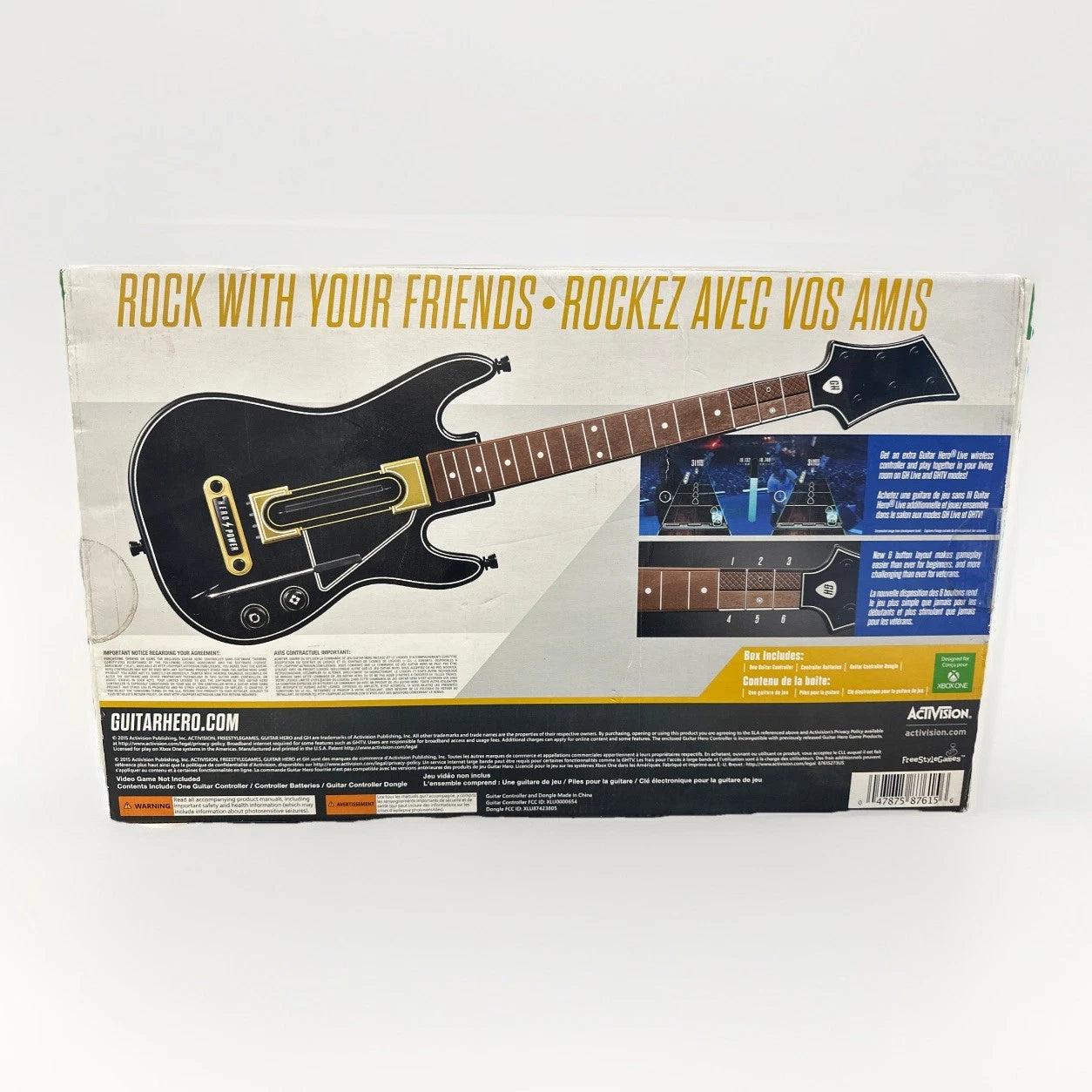 Guitar Hero Live Guitar Controller and Dongle for Xbox One Open Box