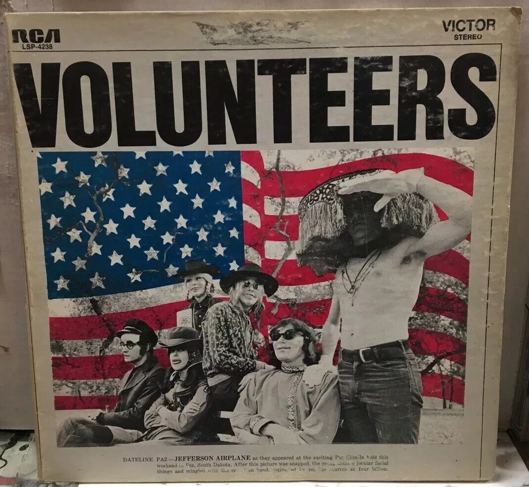 Jefferson Airplane Volunteers Record LSP-4238 w/Insert “Hollywood Pressing”