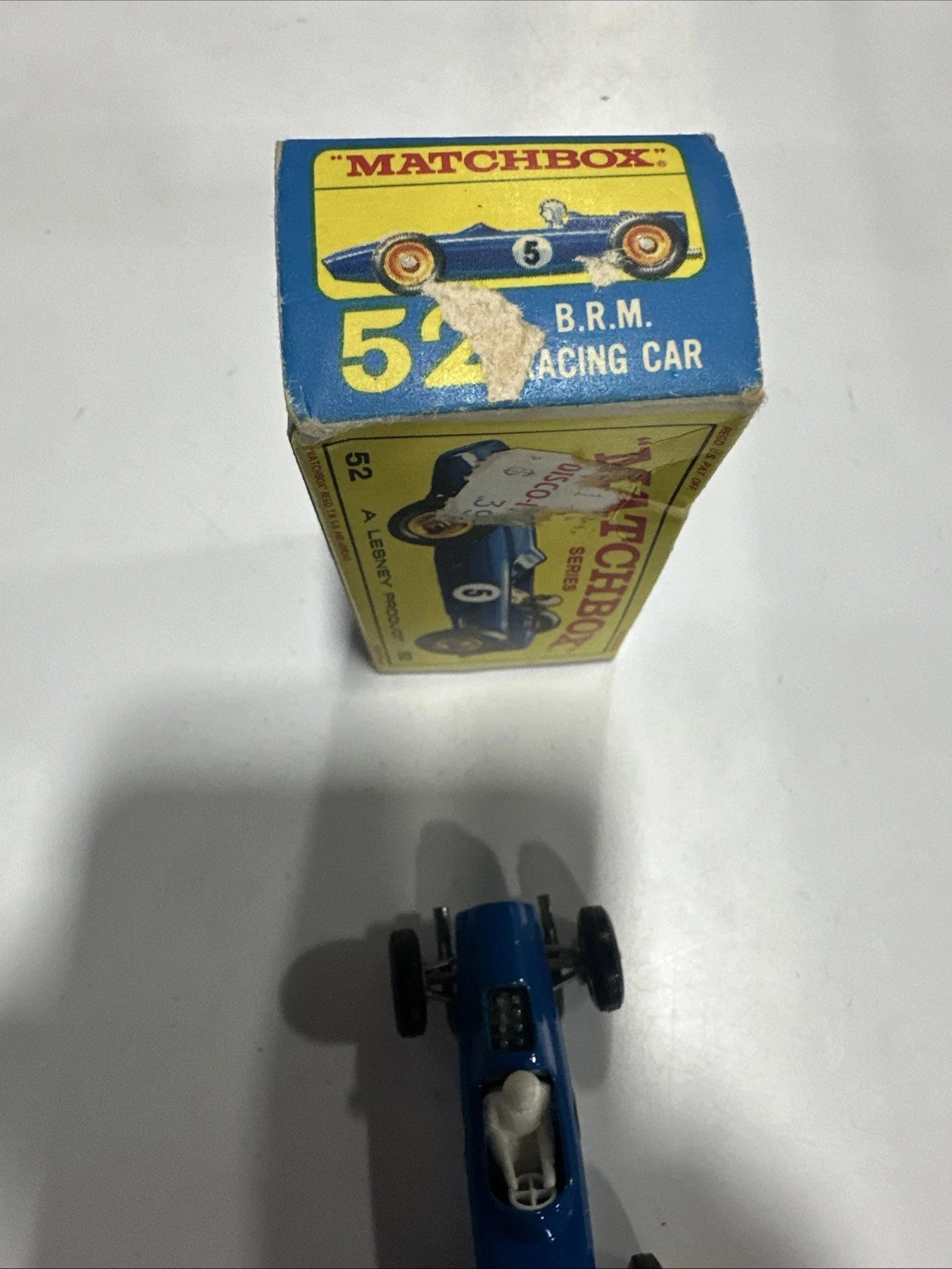 1960s Matchbox Lesney #52 BRM Racing Car Loose Wheels