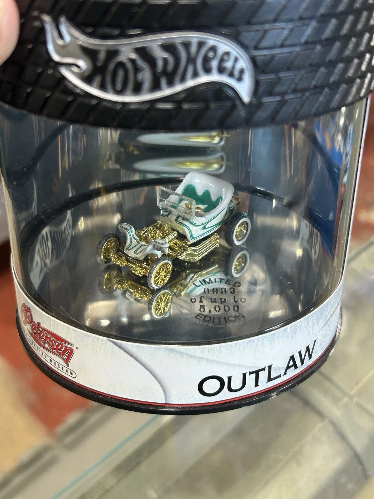 ULTRA RARE Hot Wheels Petersen Auto Museum Ed Roth Oil Can OUTLAW 0933/5000