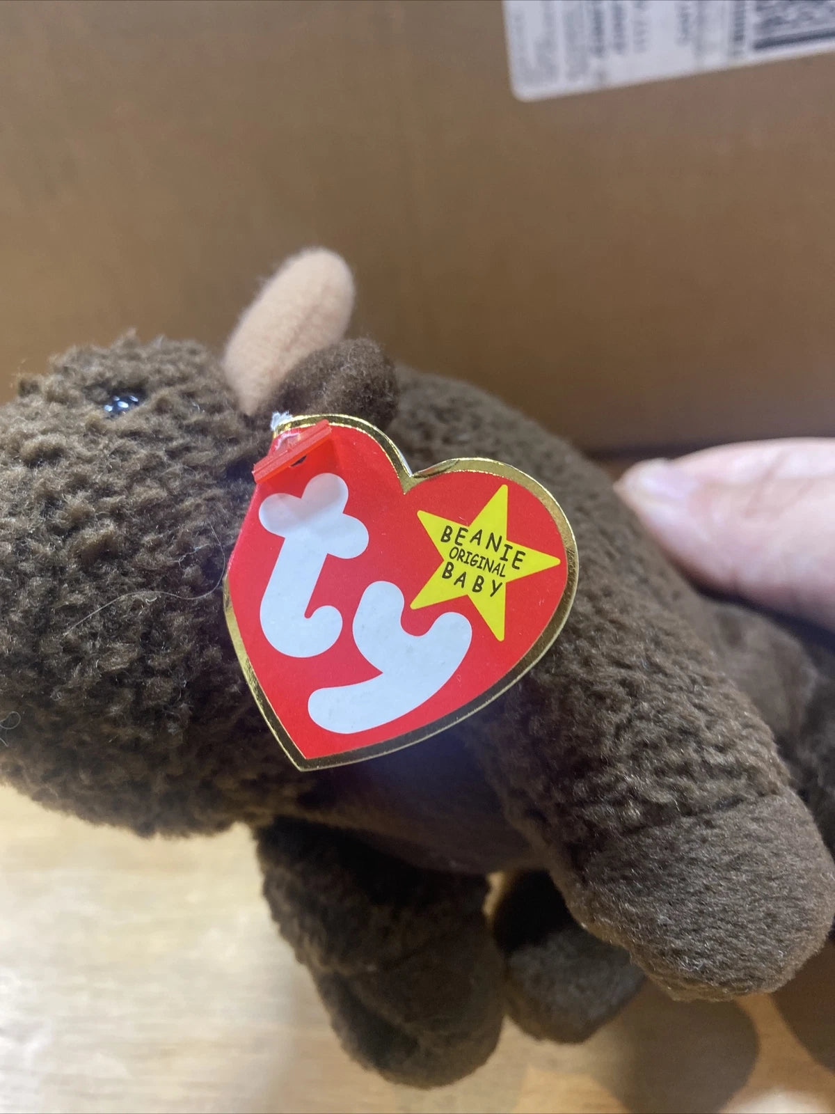 VERY RARE Ty Beanie Baby: Roam the Buffalo (Retired) 1998 With Tag Errors