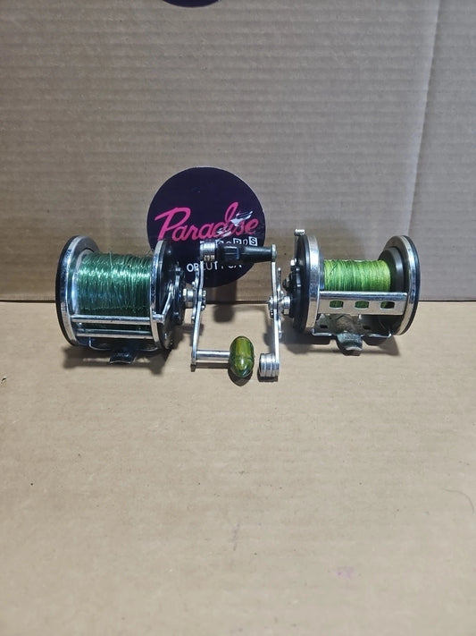 Penn Long Beach 65 Baitcast Fishing Reel + Penn Jigmaster 500 Reel Vintage