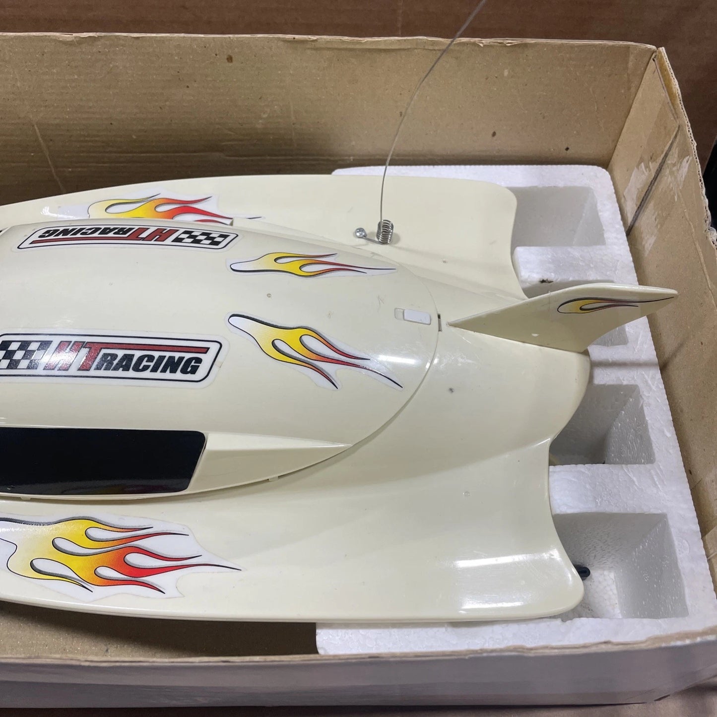 Vintage SUPER POWER WINGRUSH R/C RC Speed Boat Pre-Owned W Box