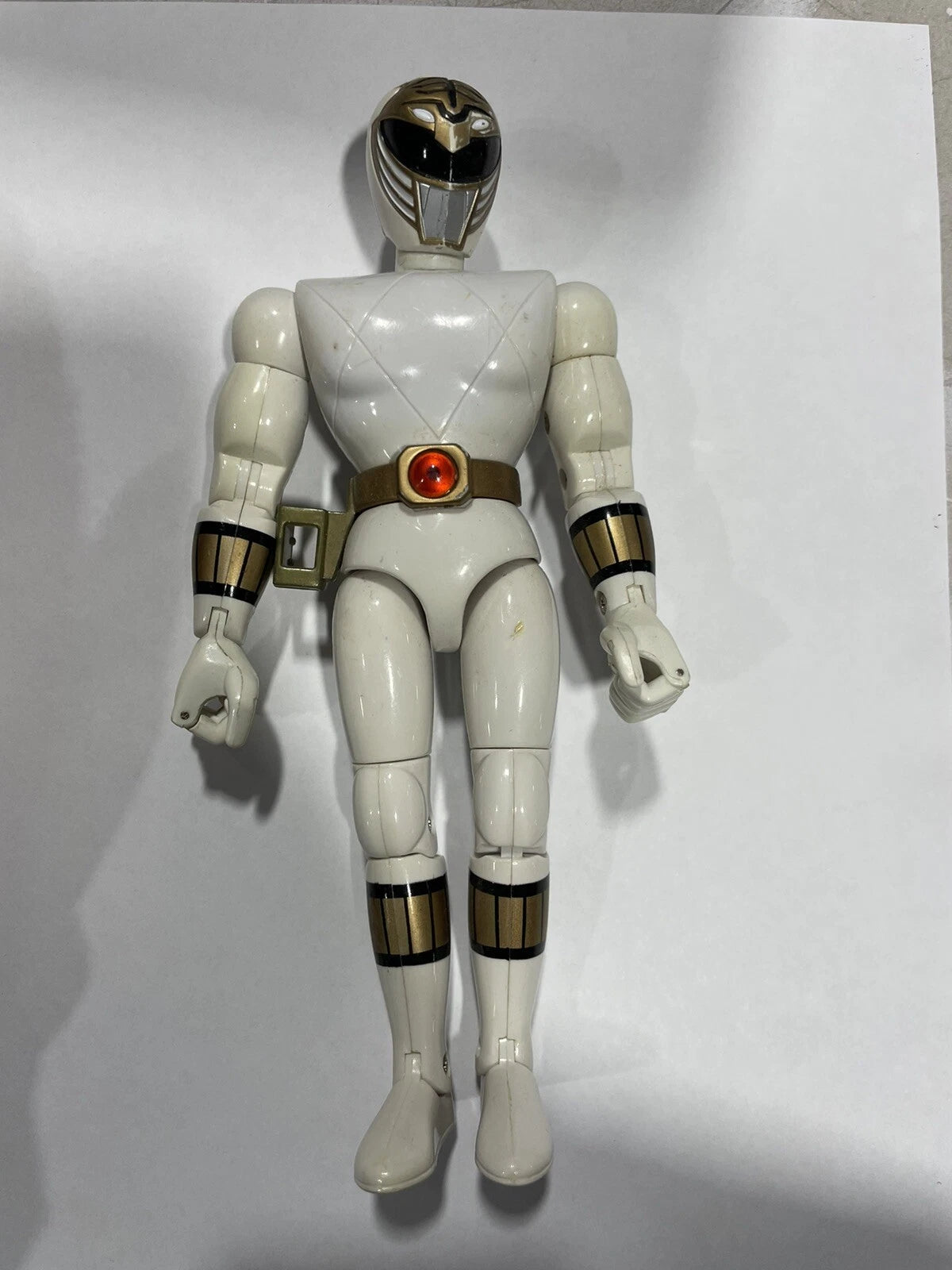 Vintage 1993 Bandai Jason David Frank Power Rangers White Ranger FlipHead Figure