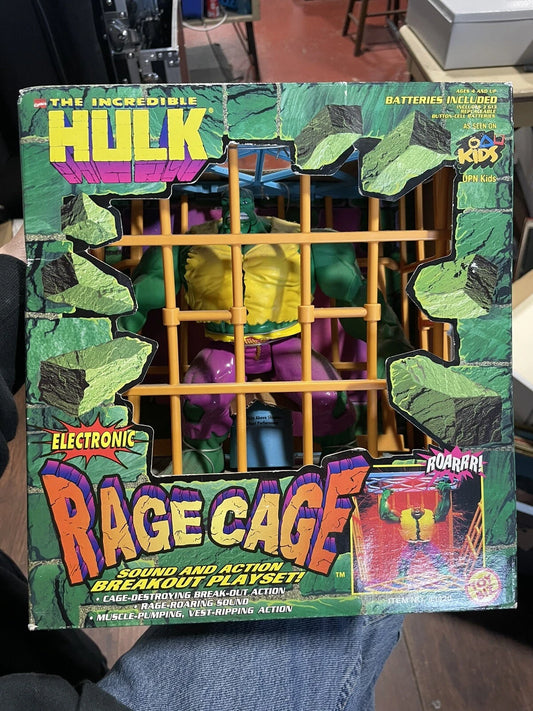 1996 Toy Biz The Incredible Hulk Electronic Rage Cage Action Figure Playset