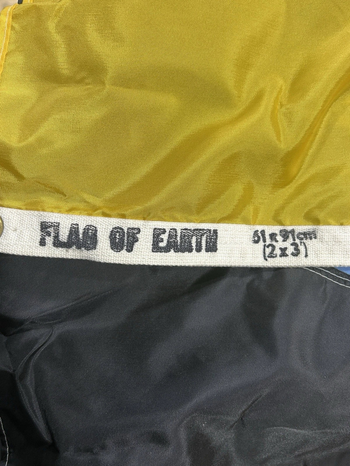 flag of earth 1979 james w cadle 2ftx3ft