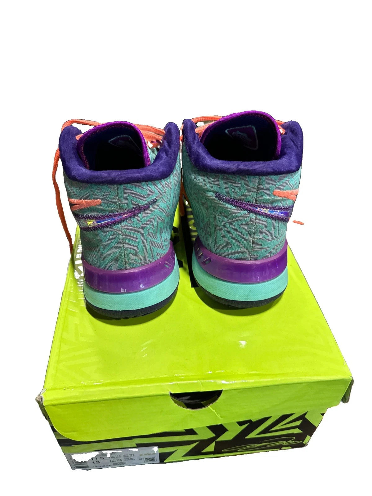 Size 11.5 Mens Nike Zoom LeBron NXXT Genisus Hyper Turquoise Basketball Sneakers