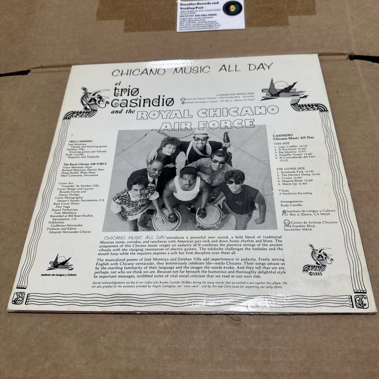 Casindio Chicano Music All Day Vinyl VG+/VG