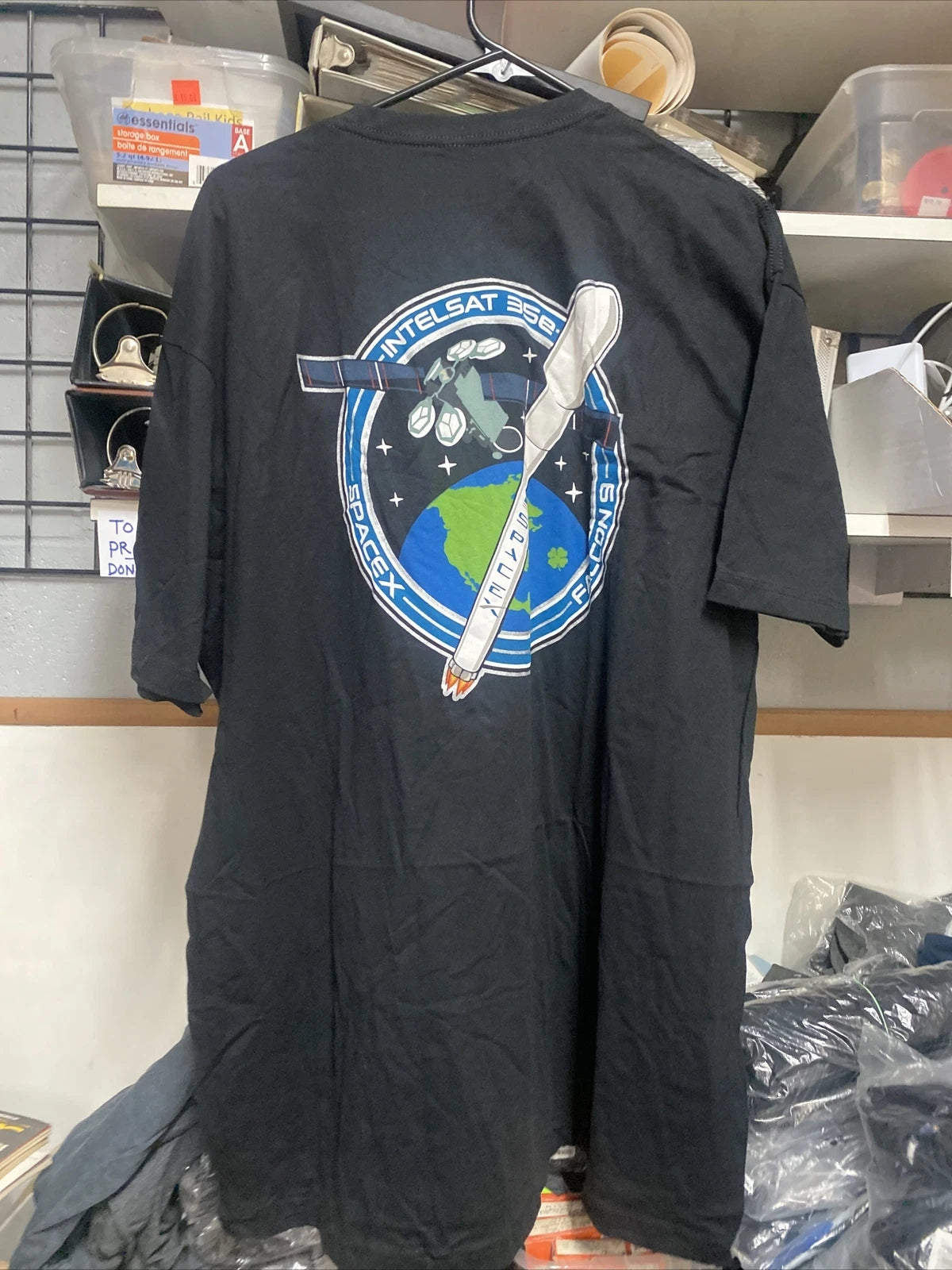 Space X Black T Shirt Authentic issue Elon Musk Tesla Boring Company VANDENBERG