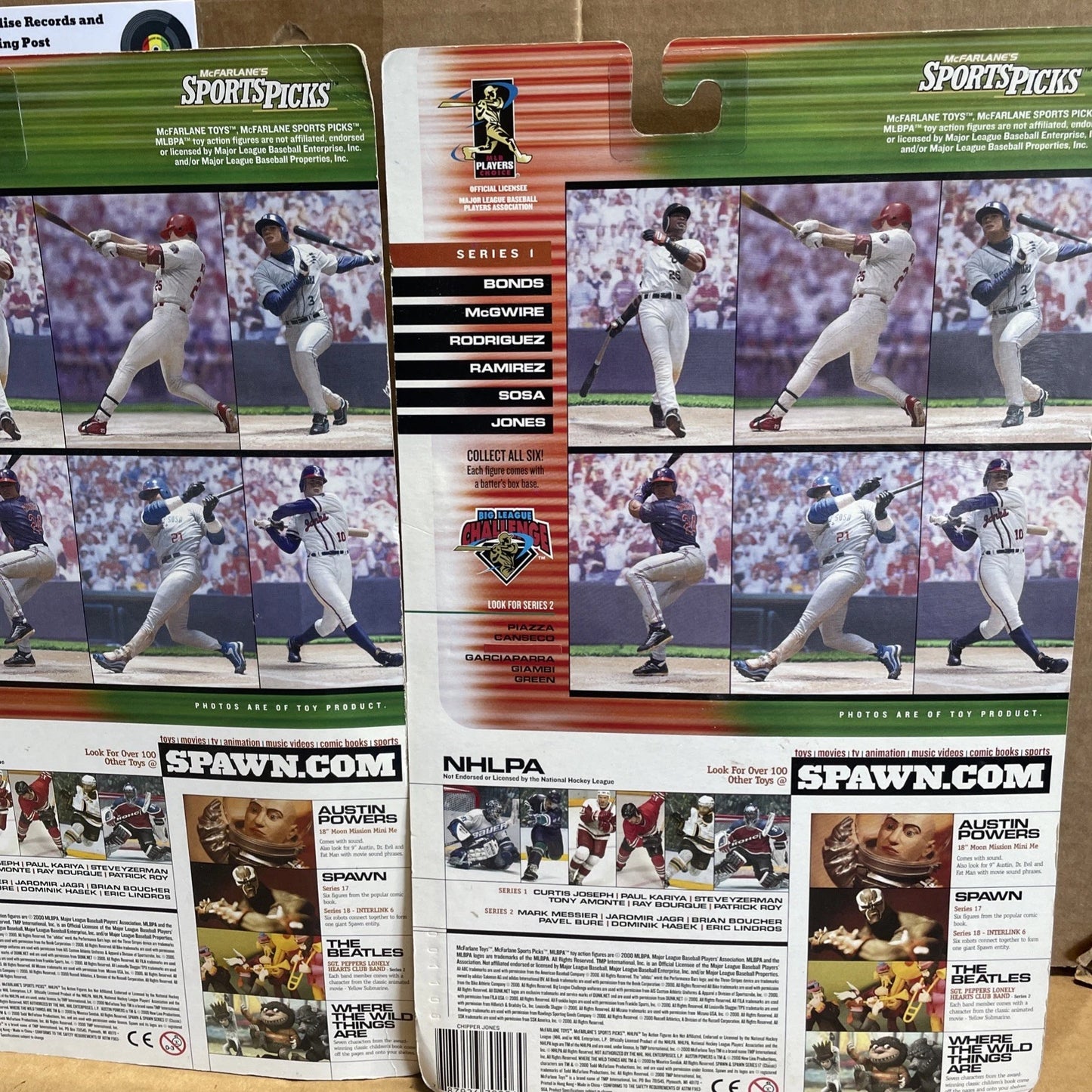MCFARLANE FIGURES BRYCE HARPER DON MATTINGLY ALEX RODRIGUEZ LOT OF 9