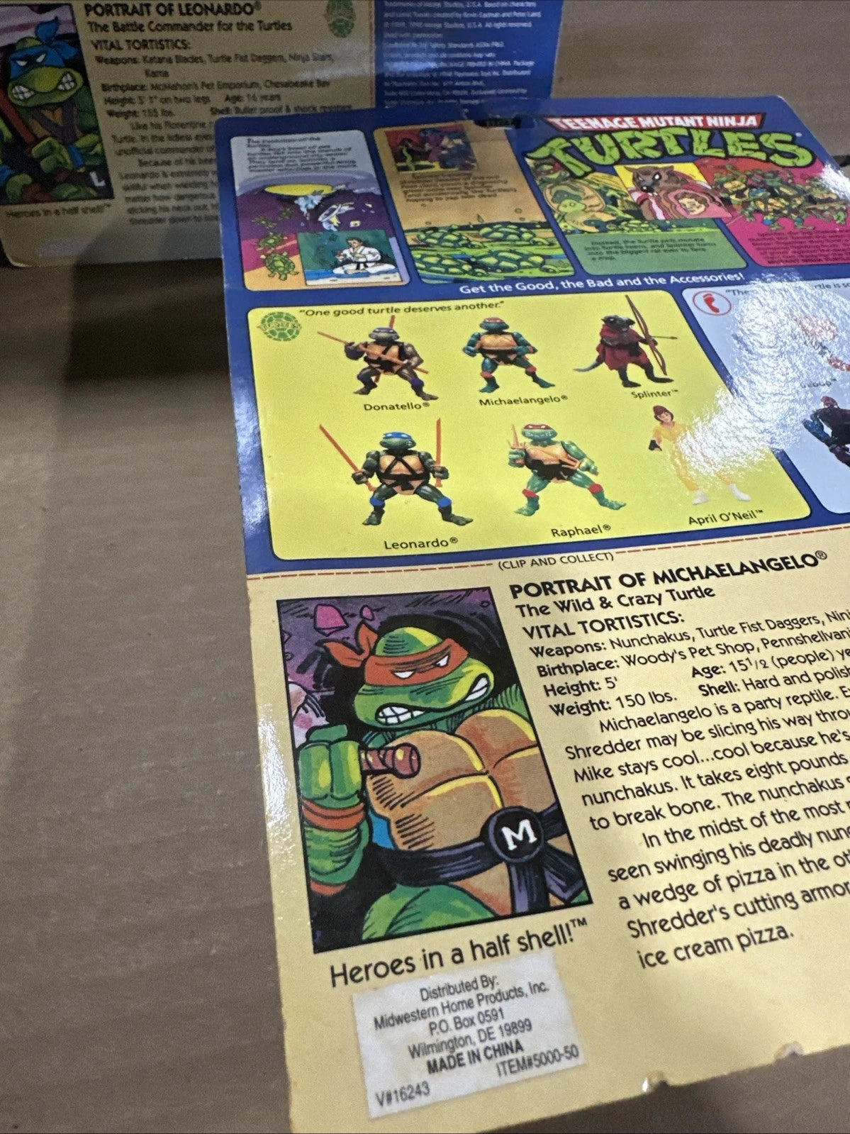 Lot of 4 1998 Playmates Teenage Mutant Ninja Turtles action figures TMNT sealed