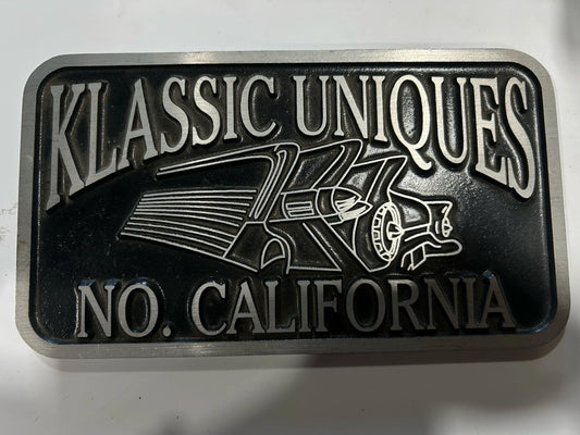 Klassic Uniques No. California Car Club Plaque