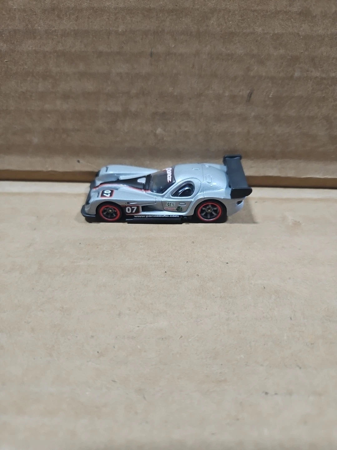 Hot Wheels Speed Machines SILVER Panoz GTR-1 Red Line 1:64 Scale