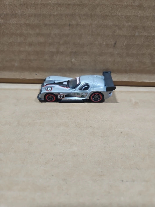 Hot Wheels Speed Machines SILVER Panoz GTR-1 Red Line 1:64 Scale