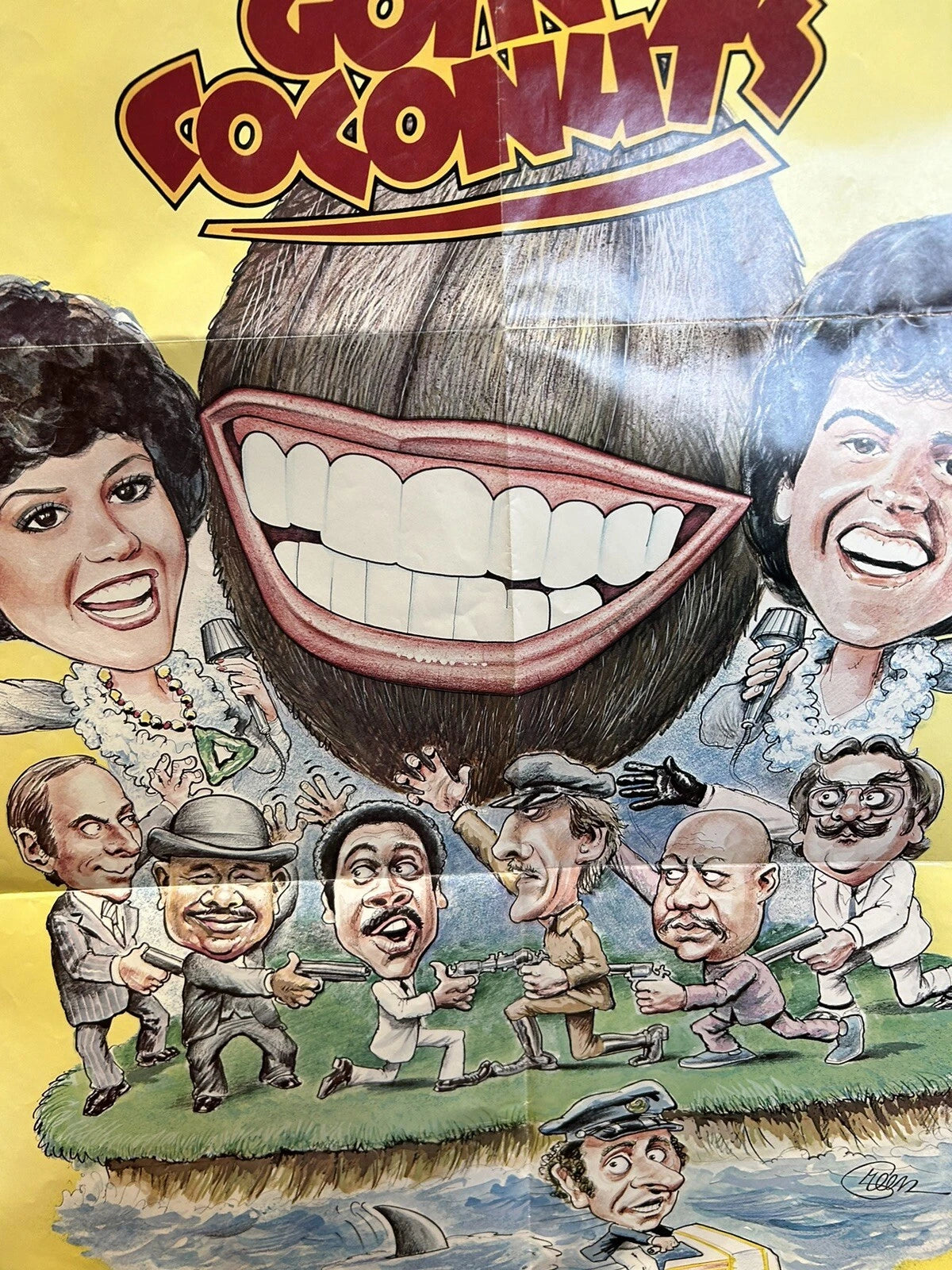GOIN' COCONUTS 1 SHEET MOVIE POSTER DONNY MARIE OSMOND TED CASSIDY HAROLD SAKATA