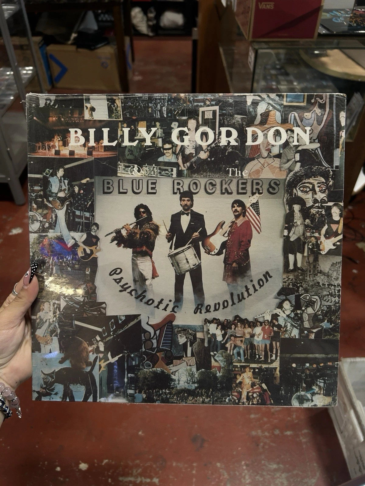 BILLY GORDON & BLUE ROCKERS: psychotic revolution PRIVATE 12" LP 33 RPM Sealed