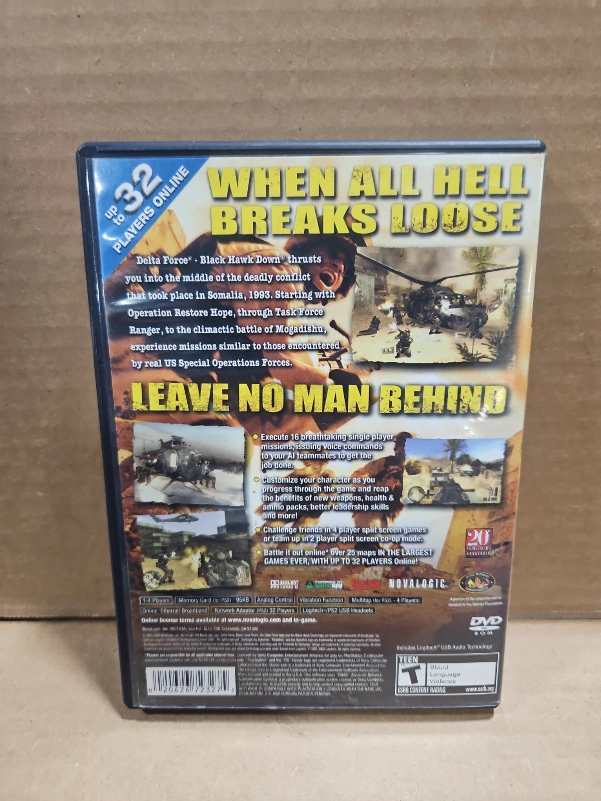 Delta Force: Black Hawk Down (Sony PlayStation 2, 2005)