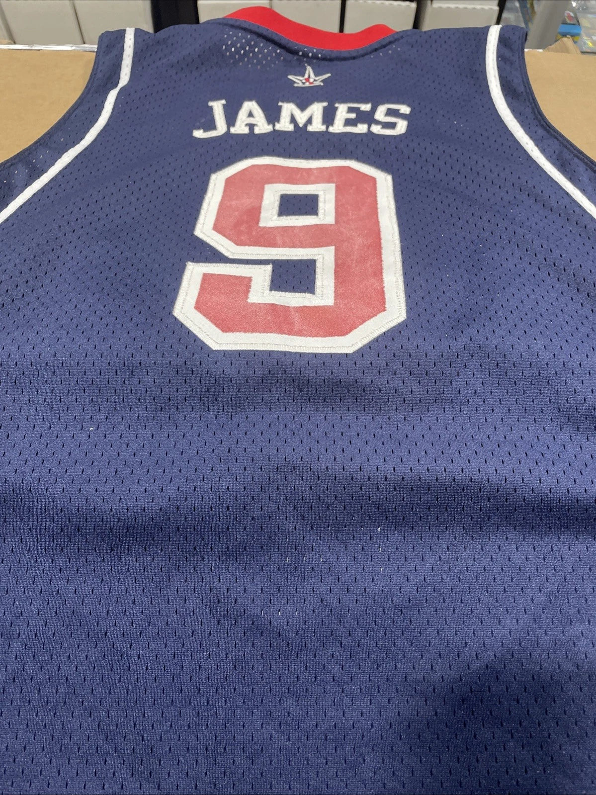Lebron James USA Olympic Jersey 2004 Team USA #9 SZ L Mens Reebok