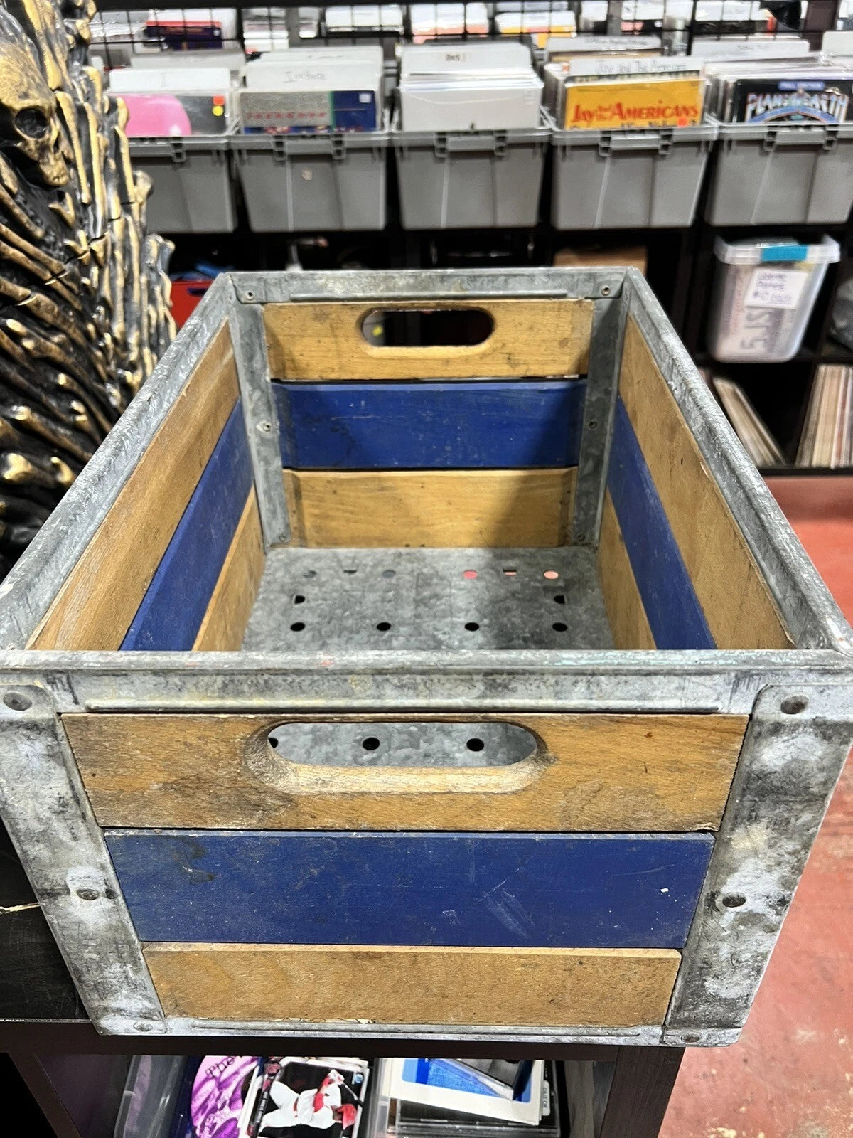 Vintage 5 Reg Cal 1963 Milk Crate