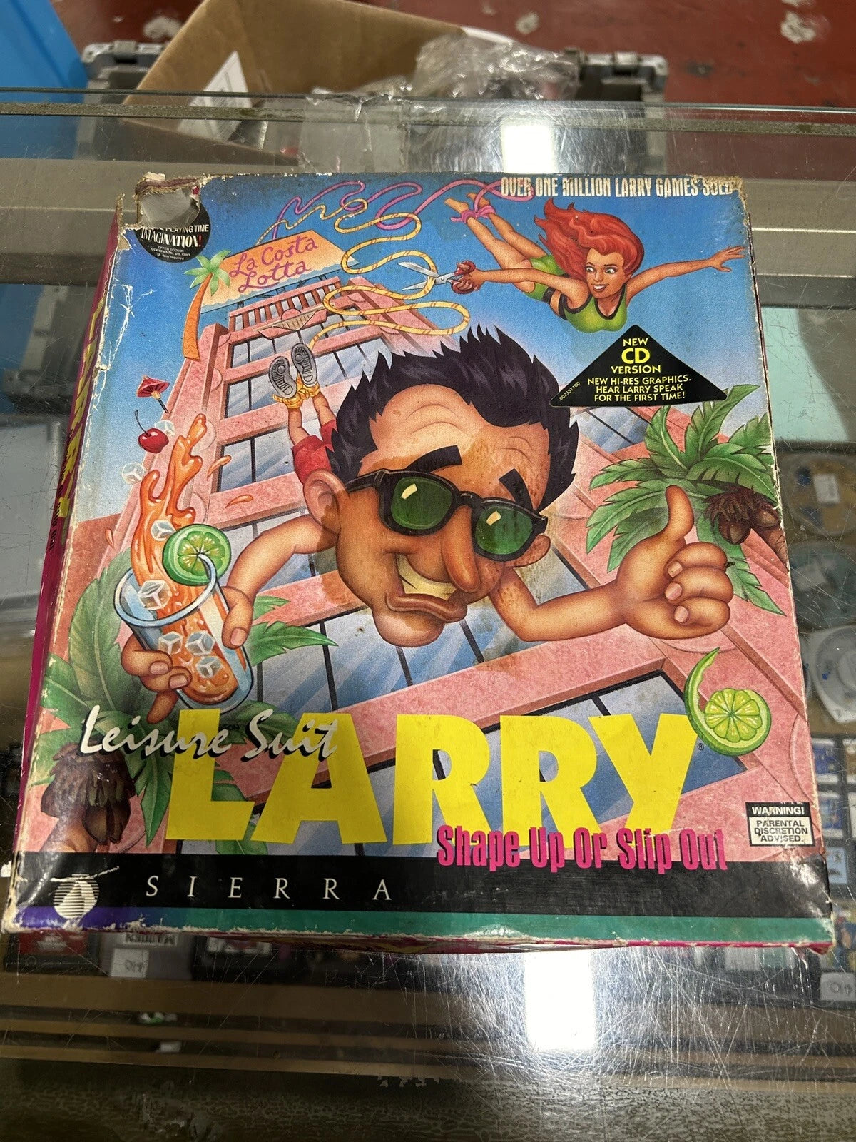 Leisure Suit Larry Shape Up or Slip Out PC Computer Video Game CD Sierra 1994