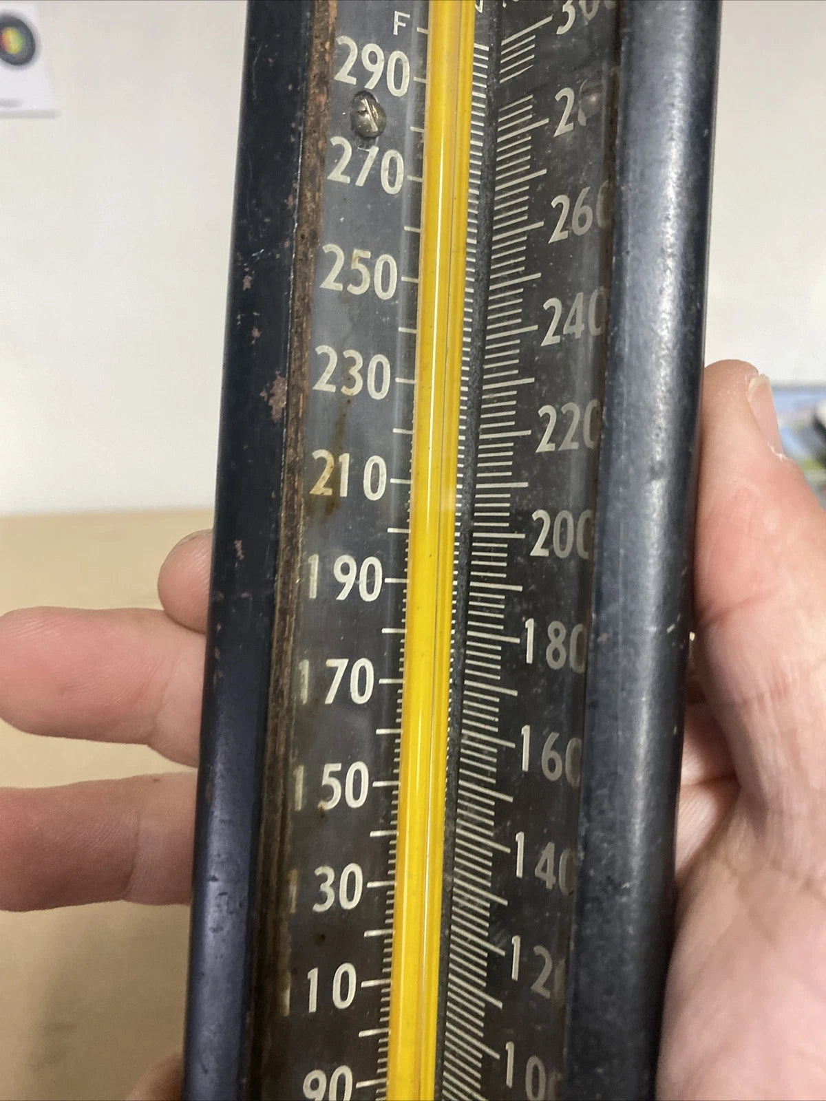 Vintage STEAMBOILER Thermometer GOTHAM Antique Steampunk Industrial GAUGE