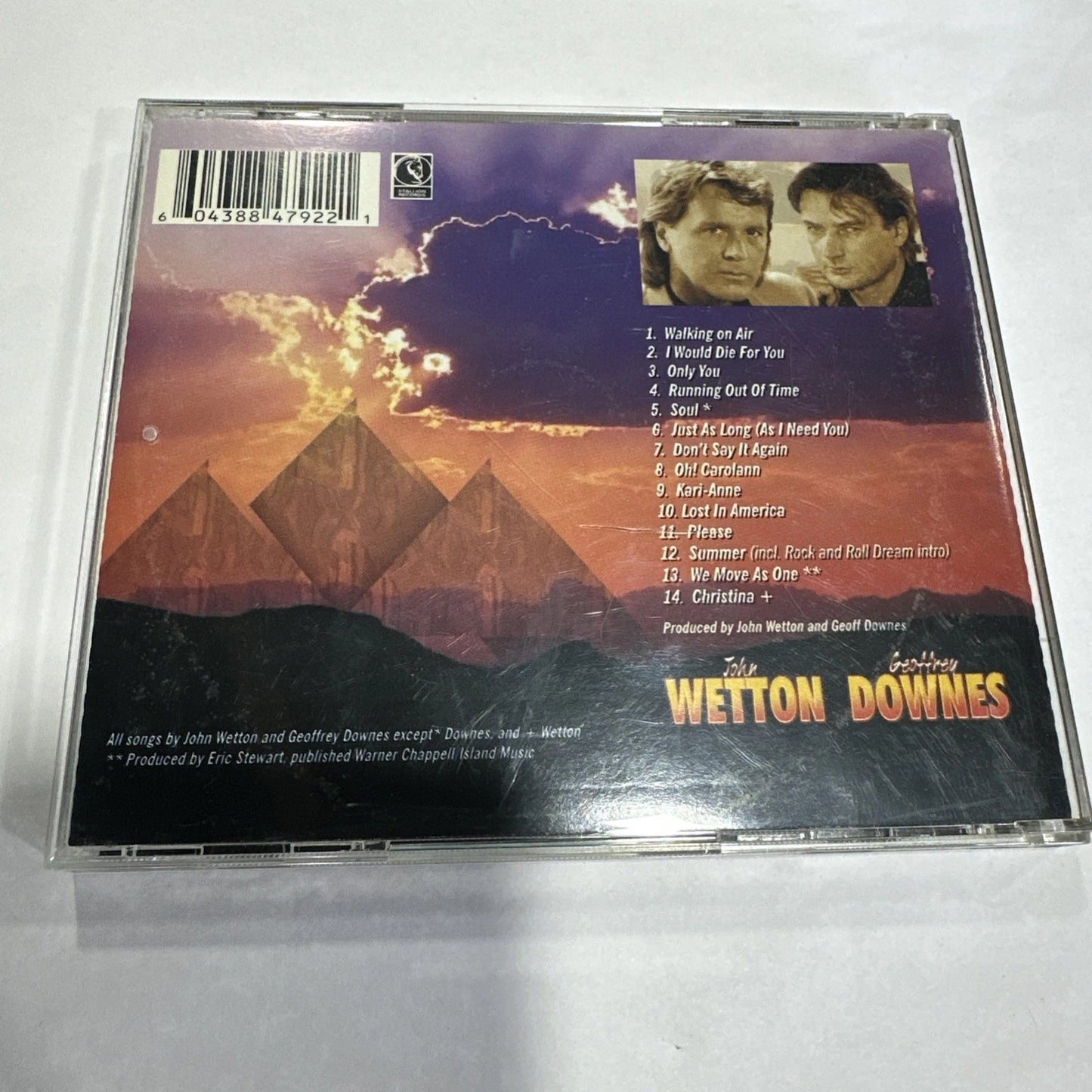 Wetton/Downes CD 2001 John Wetton/Geoffrey Downes Stallion Records