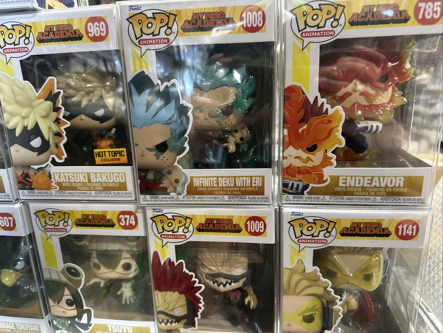 my hero academia funko pop Lot 13 With Protective Cases
