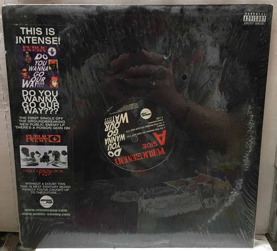 Public Enemy Do You Wanna Go Our Way??? Sealed 12” Record Single AP5001-1 Green