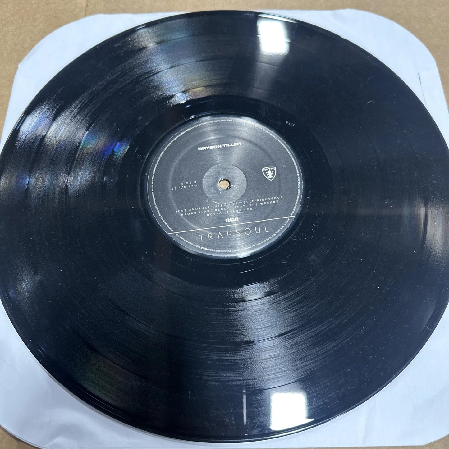 Bryson Tiller Trapsoul Vinyl 2xLP US 2021 Reissue Pressing VG+/VG+ Trap HipHop