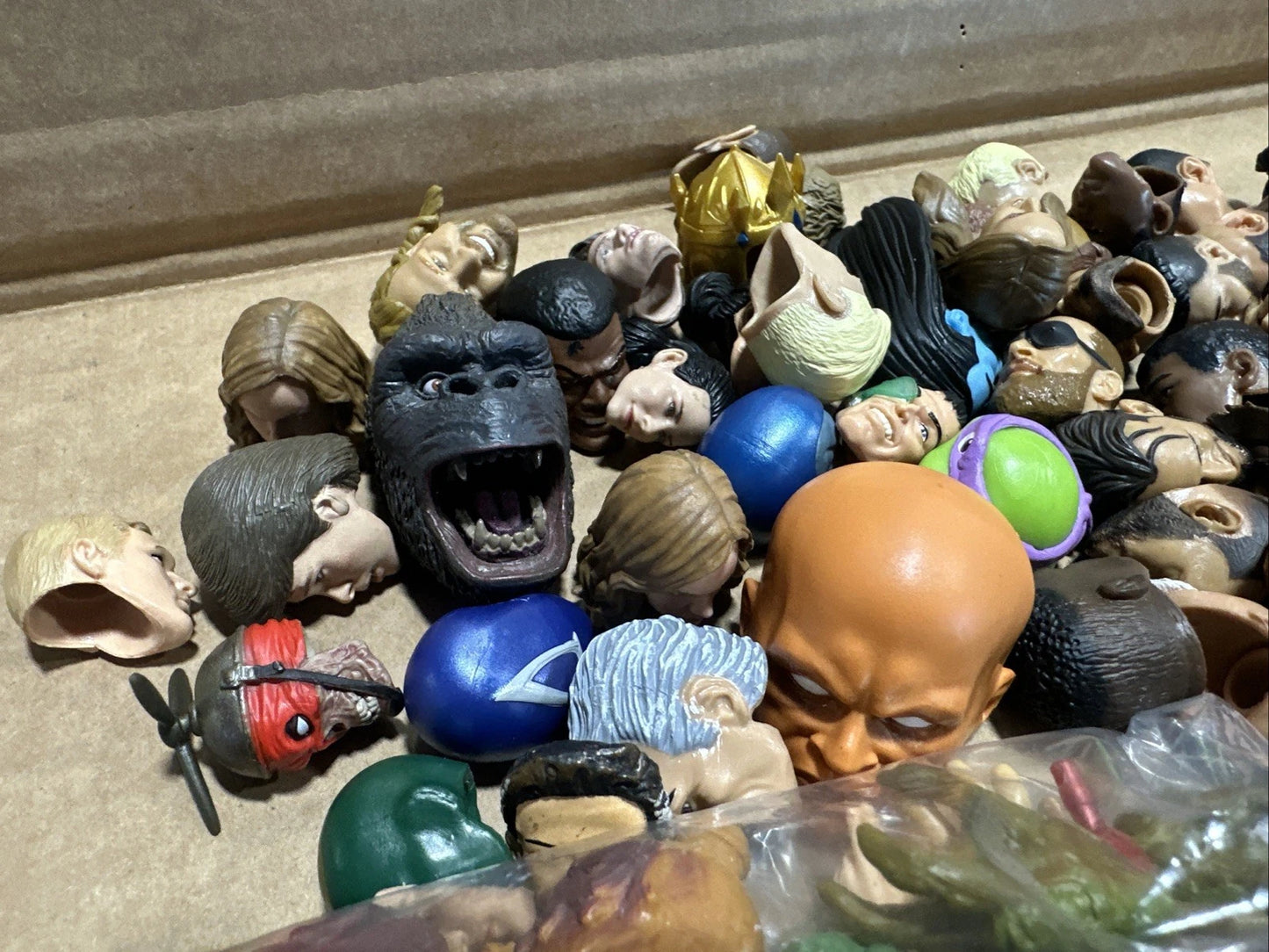 Misc Marvel Hero Villain Head And Hands Lot NECA DC