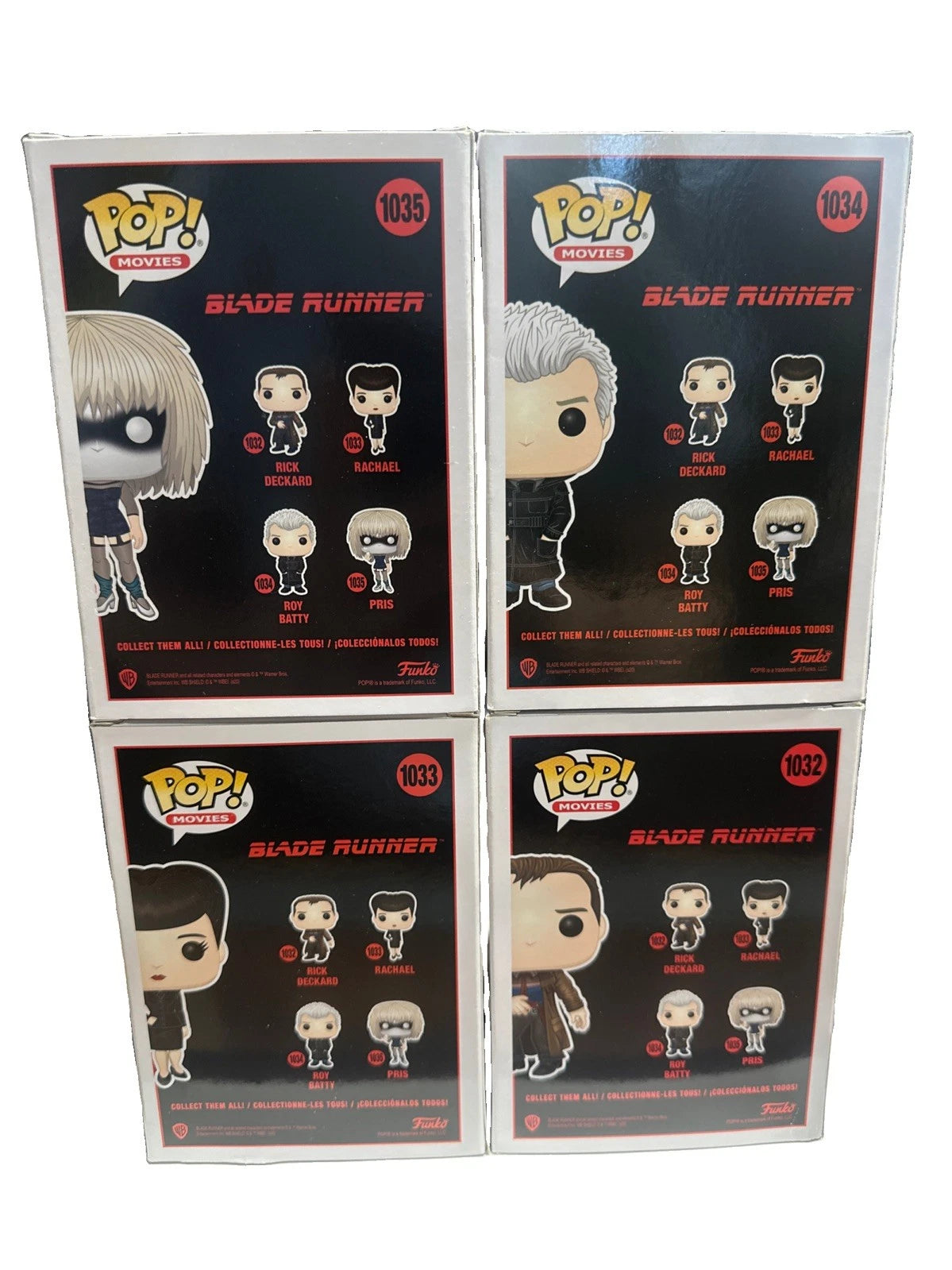Funko Pop! Vinyl LOT of 4 Blade Runner Pop Figures New In Box