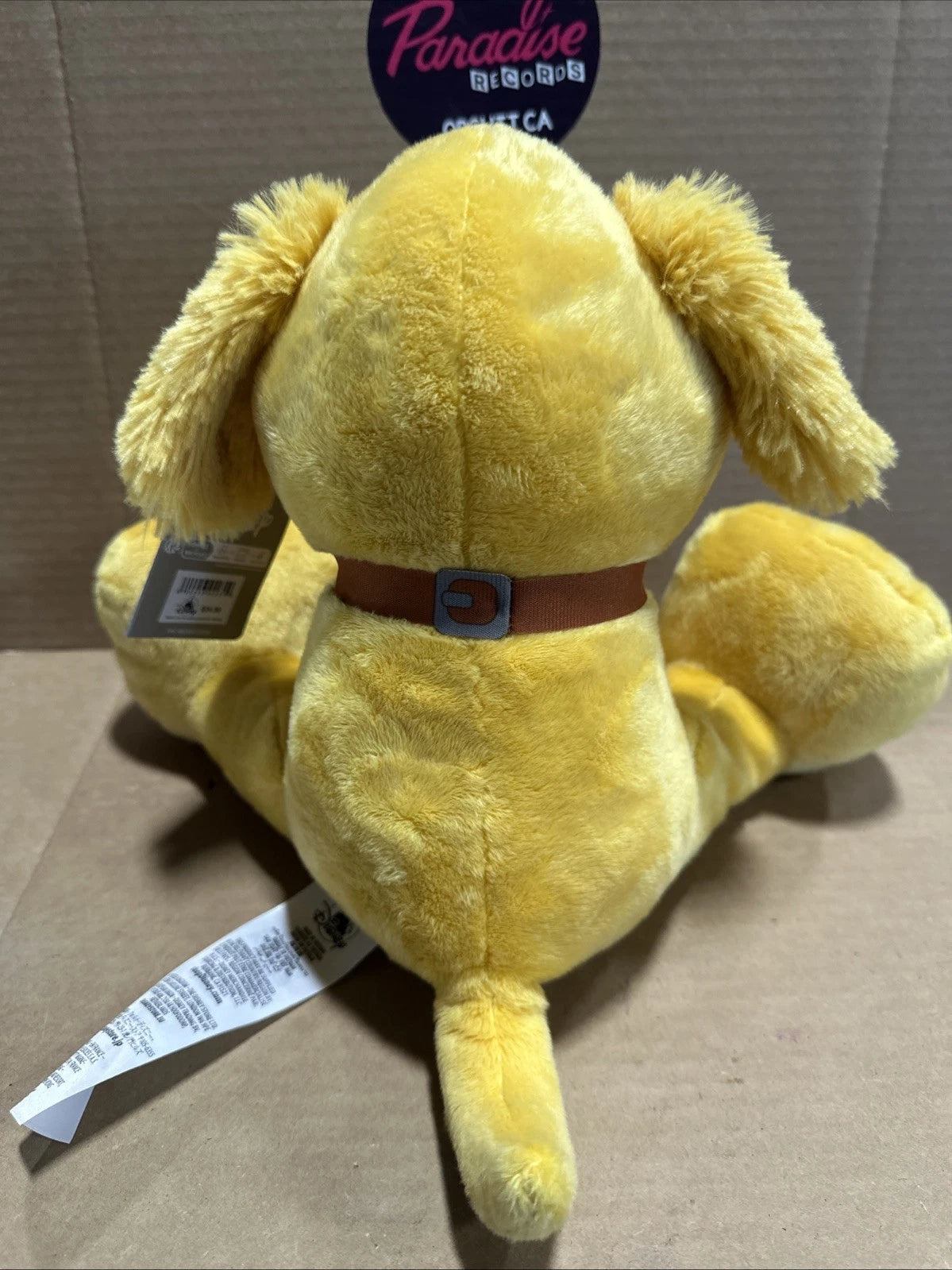 Disney Parks Big Feet UP Movie 11” Dug the Dog Stuffed Animal Plush
