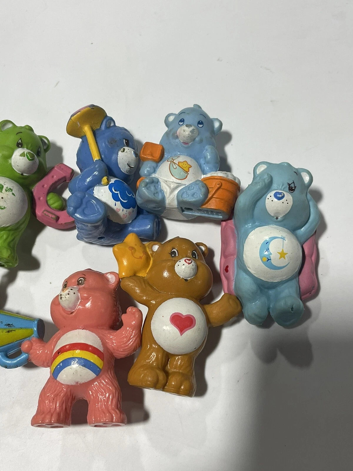 Vtg Care Bears 1980’s AGC 2” Lot Mini Figures Care Bears