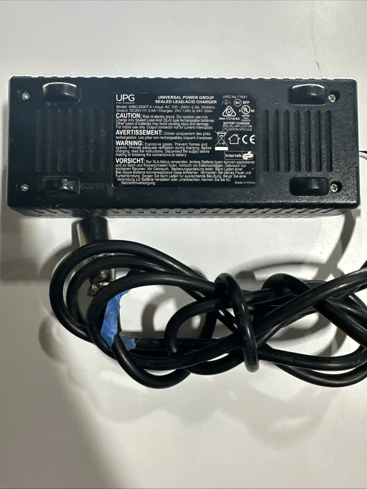 UPG Lead-Acid Charger 24 Volt 8 Amp Charger 24BC8000T-4