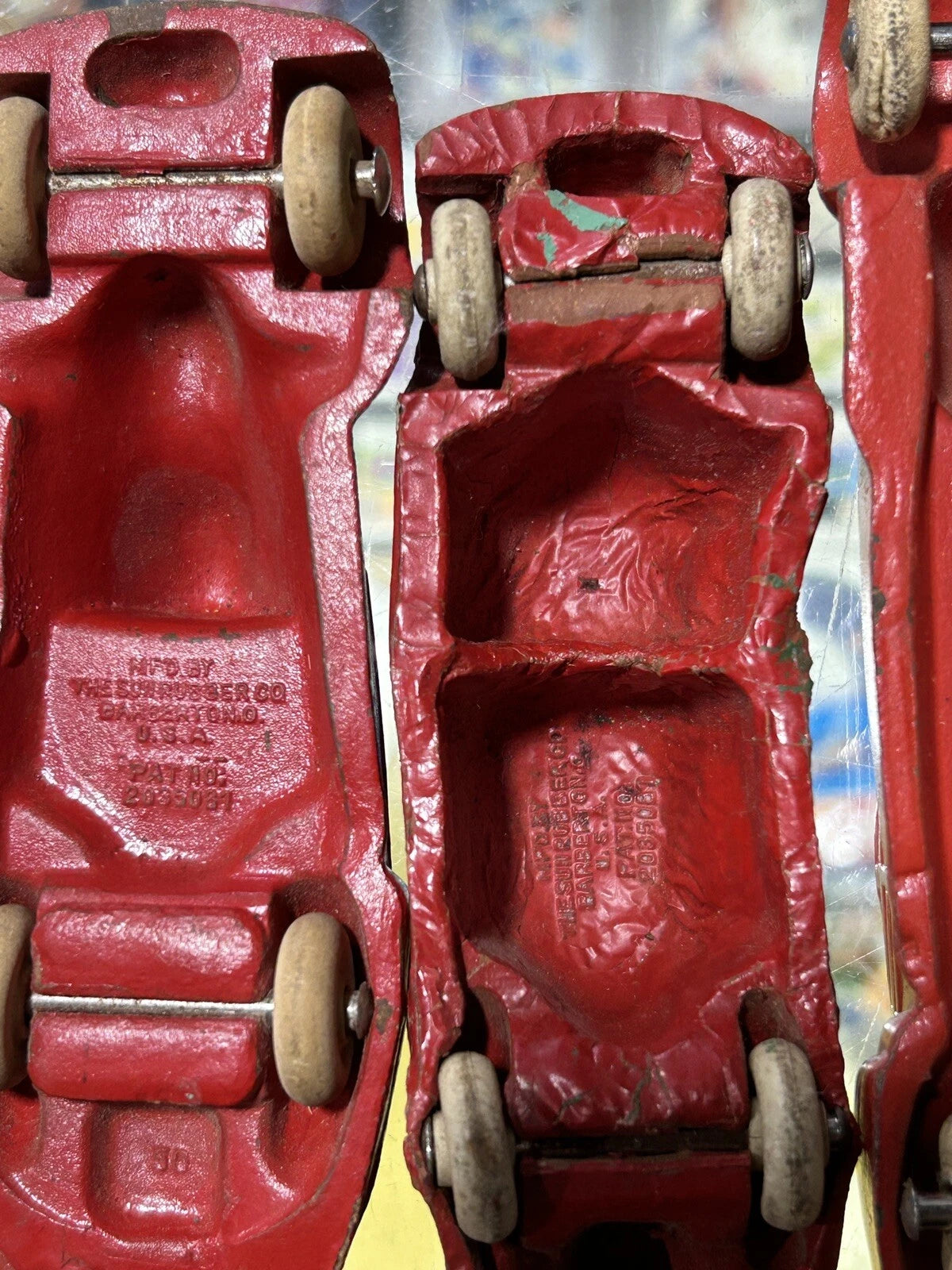 Rare Vintage Rubber Cars 1930s Lot of 9
