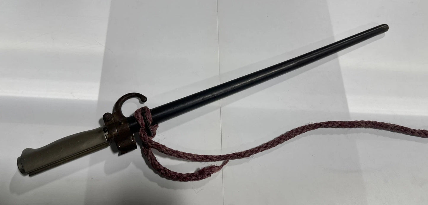 French Model 1886 Lebel Rifle Epee Bayonet w/ Scabbard Matching S/N 11480