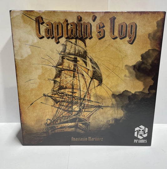 Captains Log Board Adventure Game Colonial Sailing Explore Pirates Rare Vintage