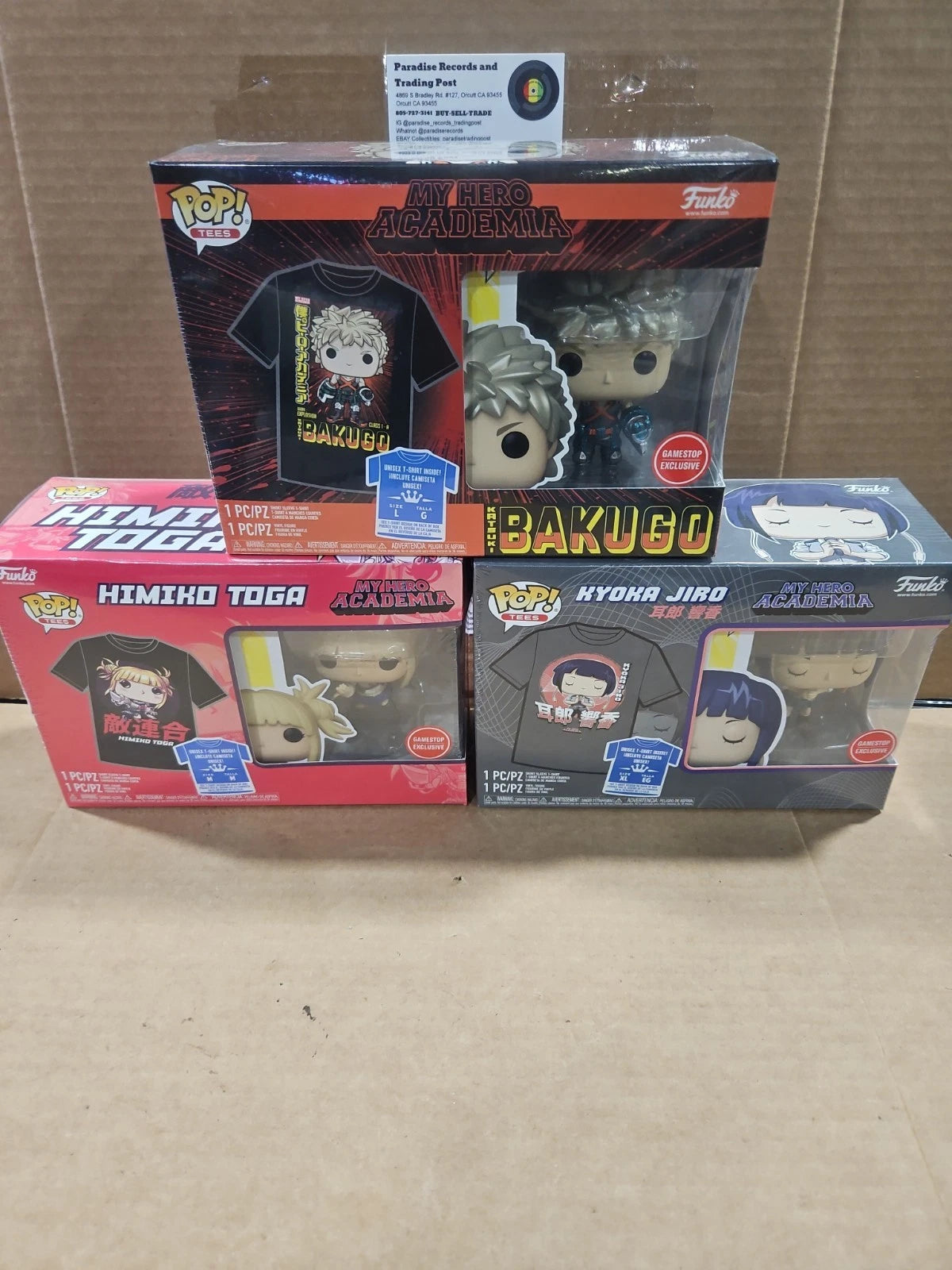 Funko Pop! My Hero Academia Himiko Toga & Bakugo & Kyoka Jiro Sealed