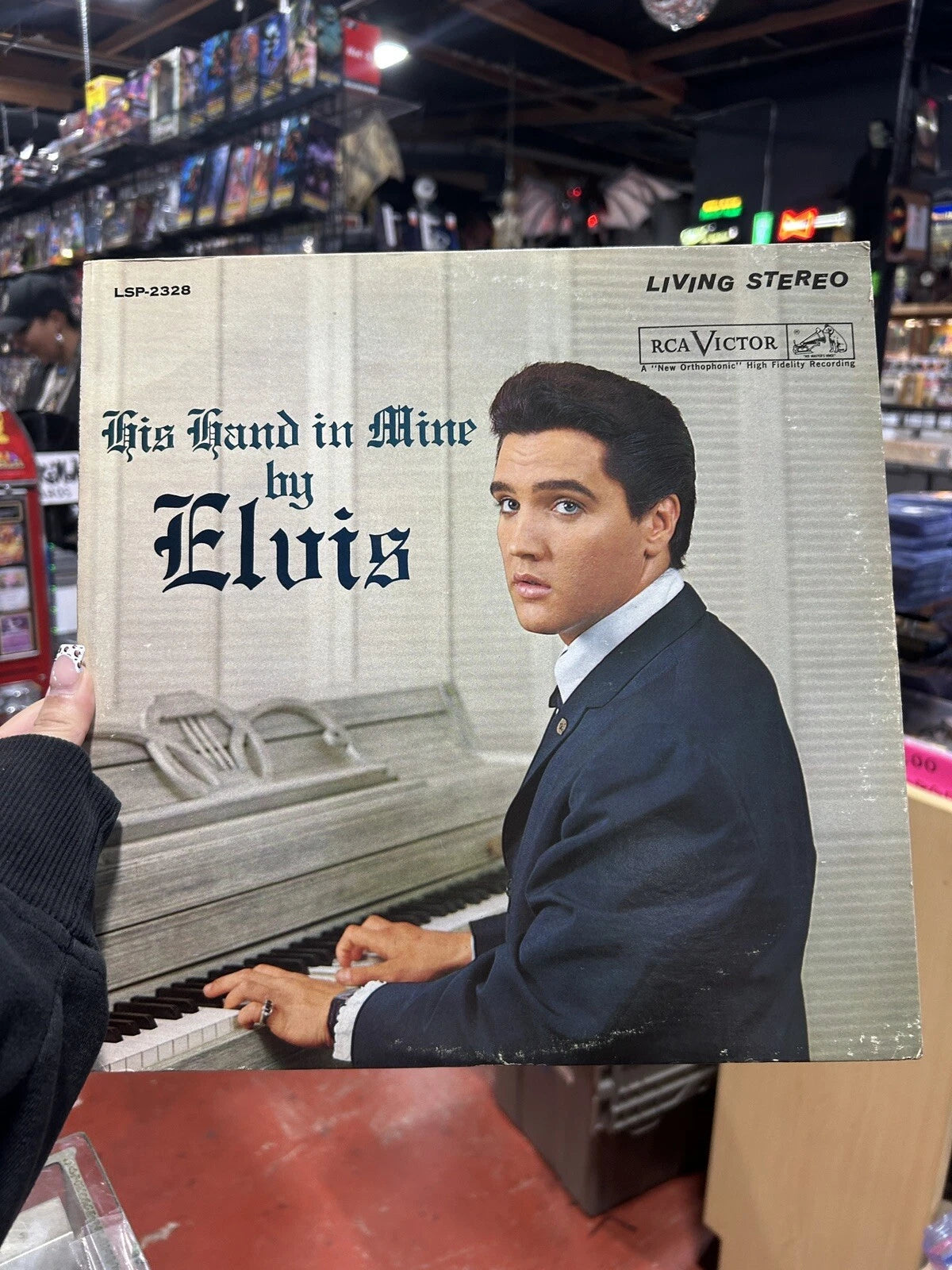HIS HAND IN MINE -ELVIS PRESLEY- LIVING STEREO LSP-2328 VINYL - 1964