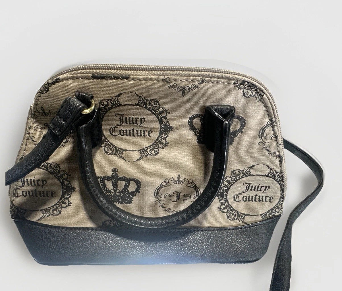 Juicy Couture Vintage Couture Bowler Bag In Beige Diamond New With NO Tag