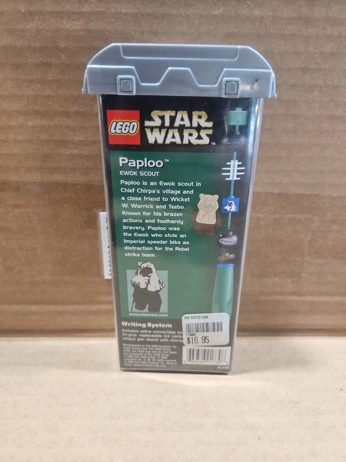 LEGO STAR WARS Customizable Ewok Pen with Paploo Minifigure 2000’s Rare Open Box