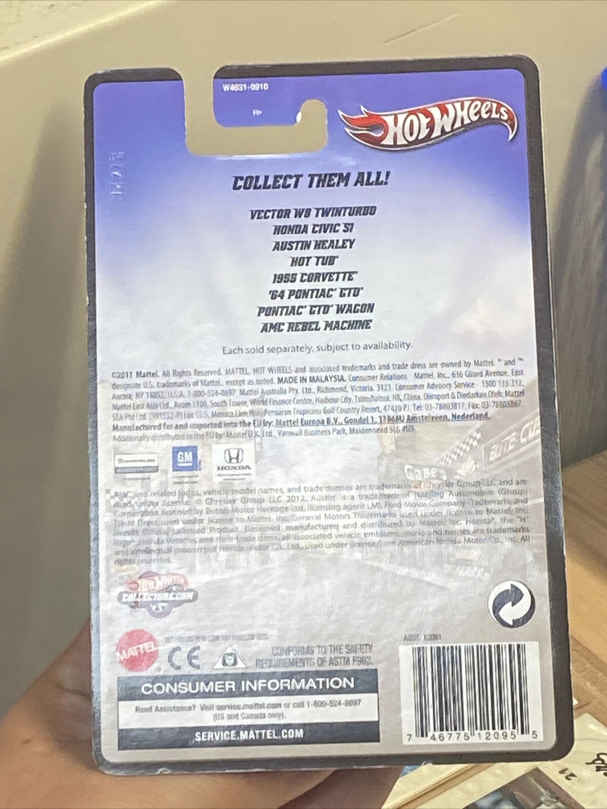 Hot Wheels Boulevard Vector W8 Twin Turbo “Ahead of its Time” includes case
