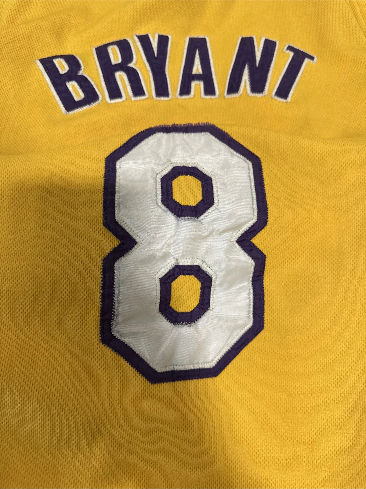 Vintage Authentic Kobe Bryant Nike 2002 NBA Los Angeles Lakers Jersey 52 Gold