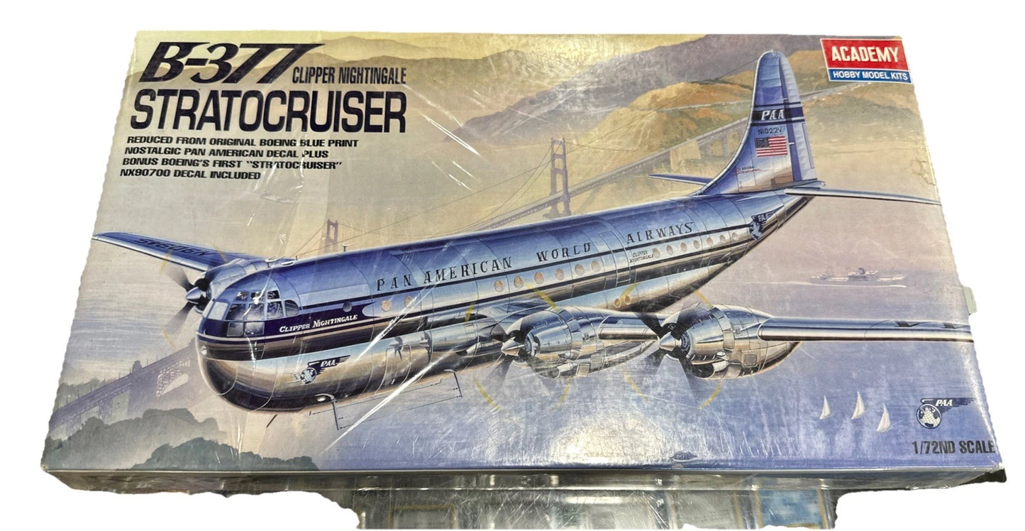 Academy 1/72 B-377 Clipper Nightingale Stratocruiser Model Kit #1603 SEALED